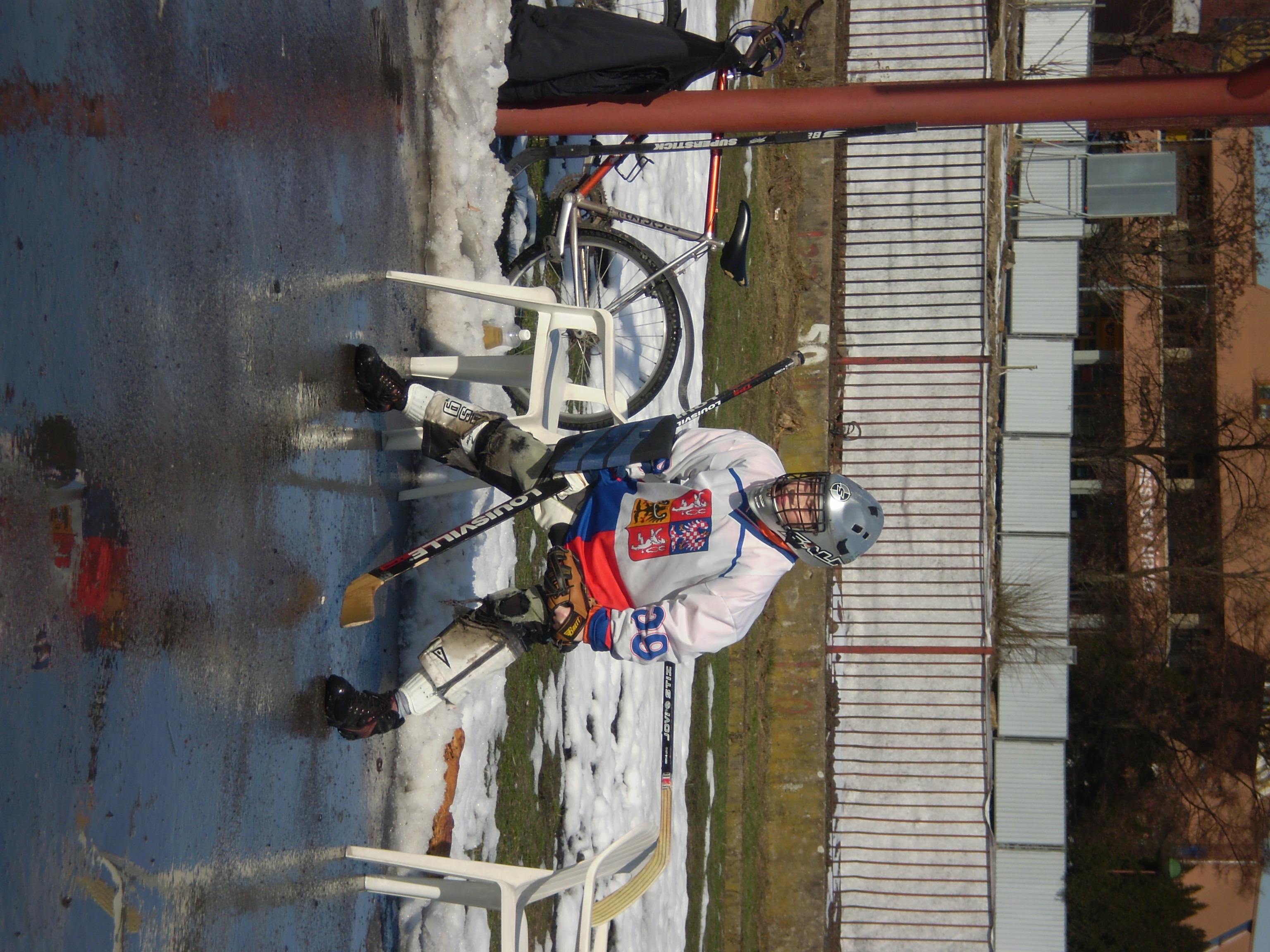 soustředěný postoj